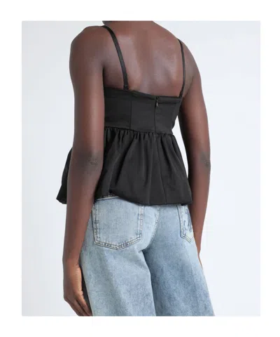 Maxco. Deep V Neck Strap In Black