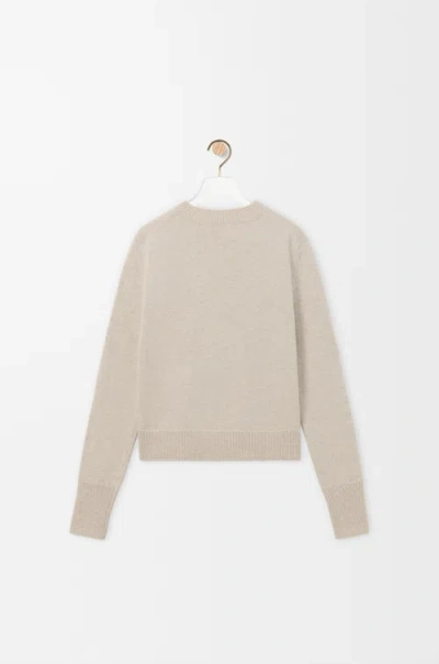 Loewe Sweater In Wool In Neutral