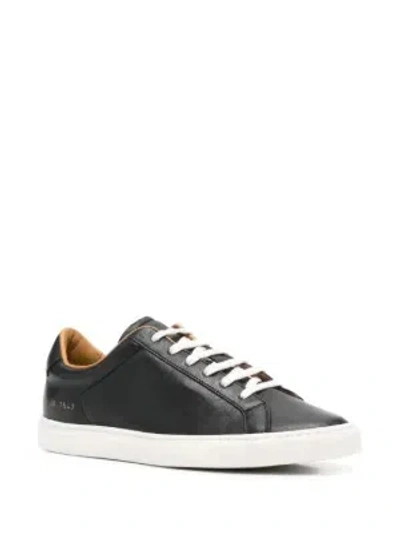 Common Projects Leather Sneakers In Black