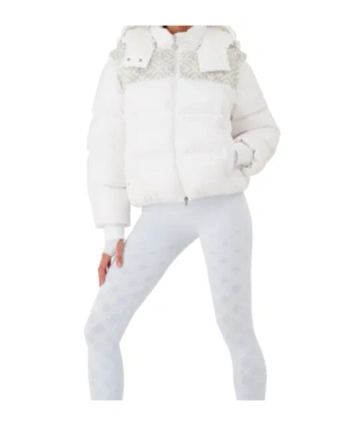 Casablanca Ski Ripstop Down Puffer Jacket In White