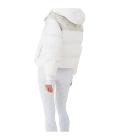 Casablanca Ski Ripstop Down Puffer Jacket In White