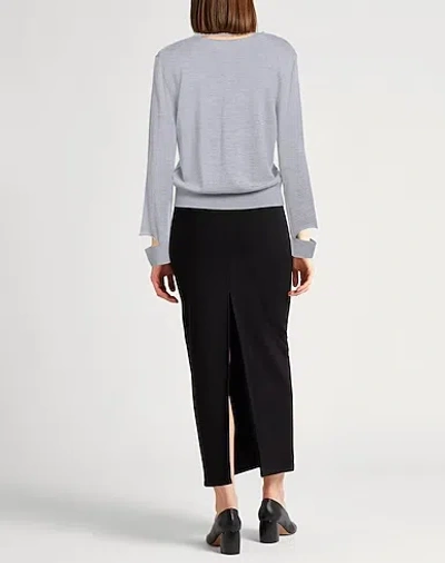 Tory Burch Logo Sweater In Gray