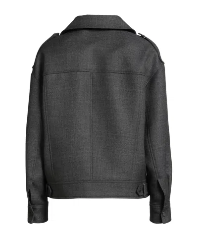 Brunello Cucinelli Plain Colour Jacket In Gray
