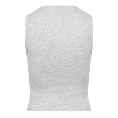 Essentials Ribbed Tank Top In White