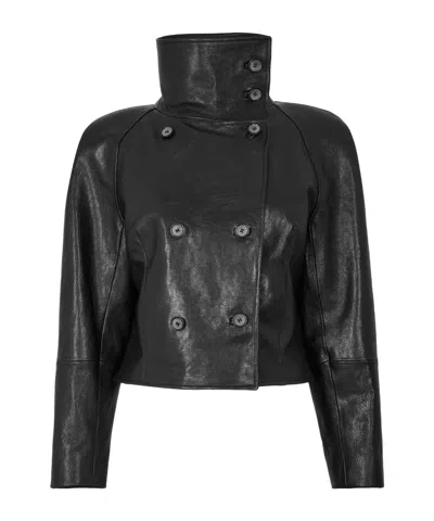 Magda Butrym Leather 04 Jacket In Black