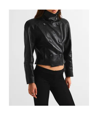 Magda Butrym Leather 04 Jacket In Black