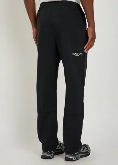 Represent Stretch-nylon Track Pants In Black
