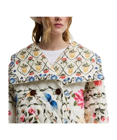 Barbour Quilted Jacket In White
