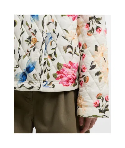 Barbour Quilted Jacket In White