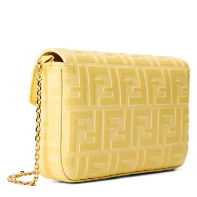 Fendi Chain Wallet In Nude