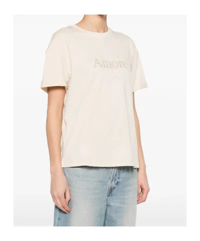 Twinset Twin-set Orange Cotton T-shirt In Neutral