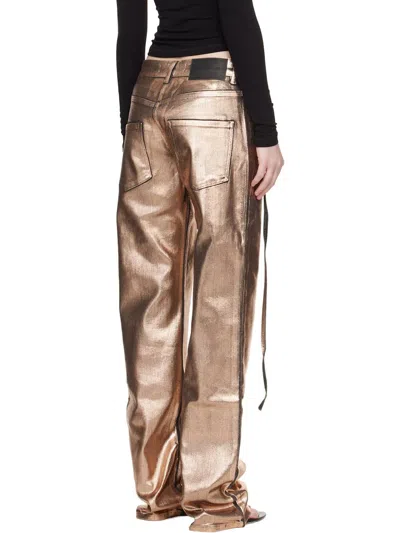 Ottolinger Metallic-panel Jeans In Neutral