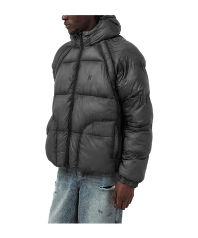 Represent Solid Color Down Jacket In Gray
