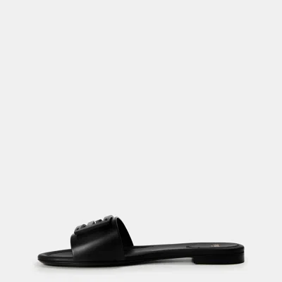 Prada Simple And Comfortable Flat Slippers In Black