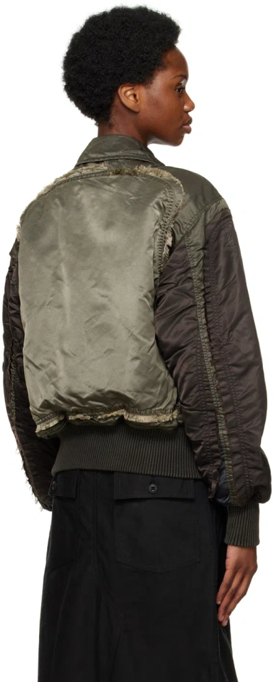 Misbhv Deconstructed Bomber Jacket In Black