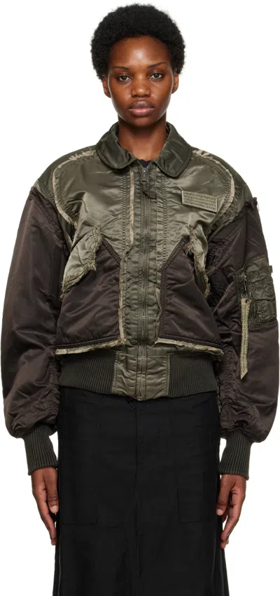 Misbhv Deconstructed Bomber Jacket In Black
