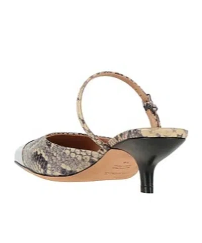 Sportmax Snake-patterned Pointed Mules In Multi