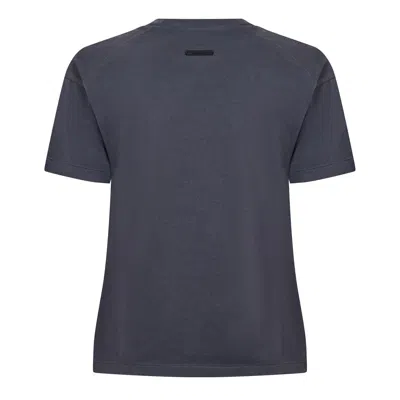 Essentials Printed Short-sleeve T-shirt In Blue