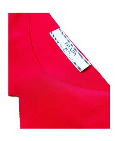 Prada Sleeveless Vest In Red