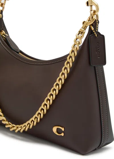 Coach Leather Shoulder Bag In Brown