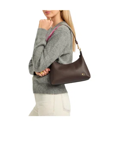 Coach Leather Shoulder Bag In Brown