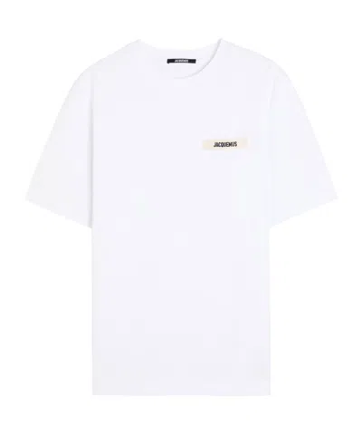 Jacquemus Le T-shirt Plage Cotton-blend T-shirt In White