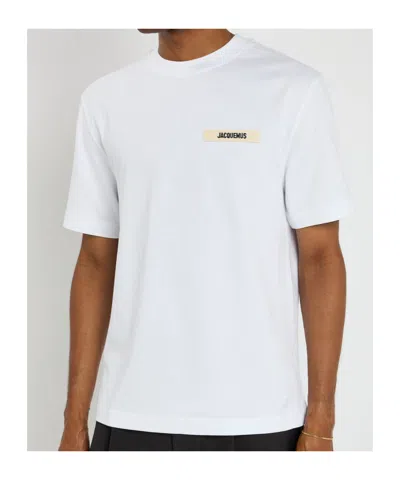 Jacquemus Le T-shirt Plage Cotton-blend T-shirt In White