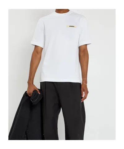 Jacquemus Le T-shirt Plage Cotton-blend T-shirt In White