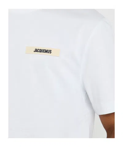 Jacquemus Le T-shirt Plage Cotton-blend T-shirt In White