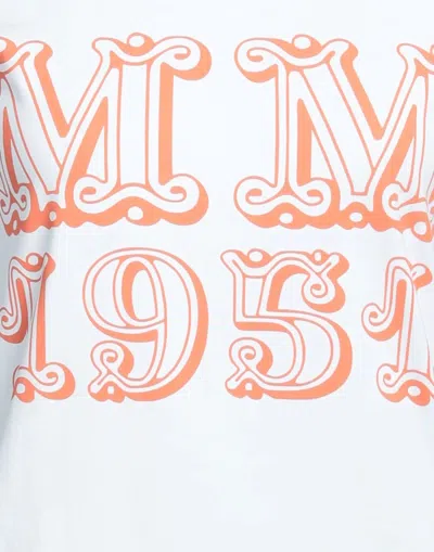 Max Mara Logo Short Sleeve T-shirt In White