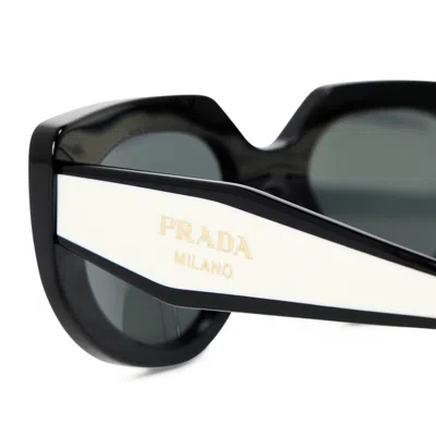 Prada Cat-eye Shaped Sunglasses In Black