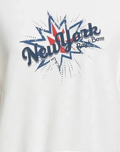 Rag & Bone Solid-color Printed Sweatshirt In White