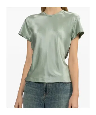 Helmut Lang Silk Blouse In Lightgrey