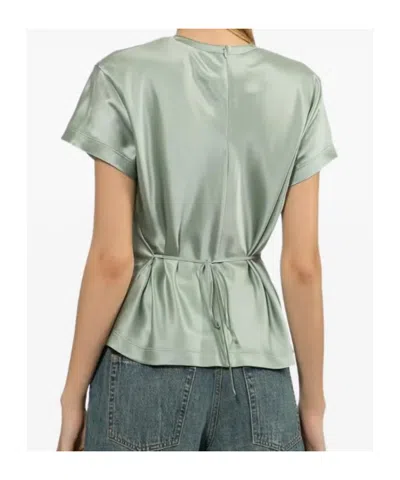Helmut Lang Silk Blouse In Lightgrey