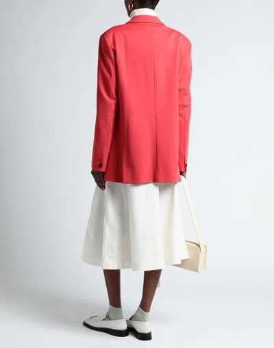 Marni Single-breasted Blazer In Red