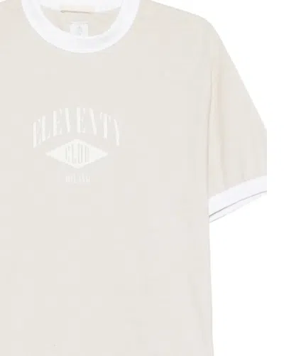 Eleventy Logo T-shirt In White