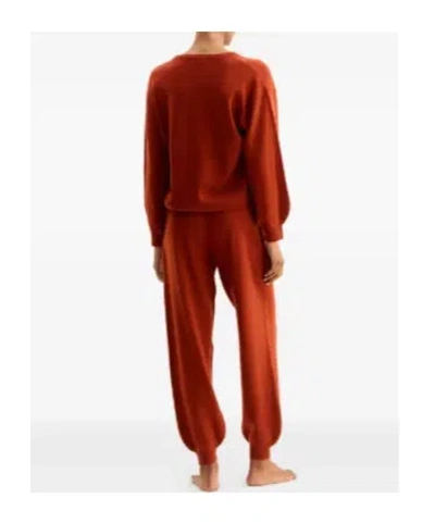 Eres Cuffed Drawstring Track Pants In Orange