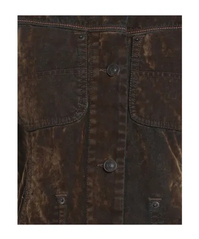 Diesel Denim Jacket In Brown