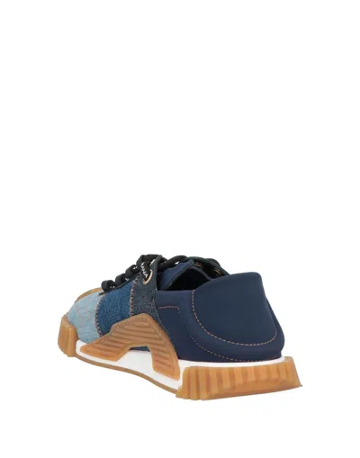 Dolce & Gabbana Denim Panel Sneakers In Multi