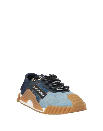 Dolce & Gabbana Denim Panel Sneakers In Multi