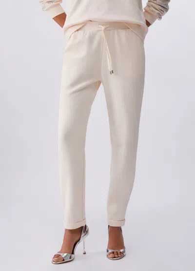 Liu •jo Elasticated Drawstring Trousers In Pink