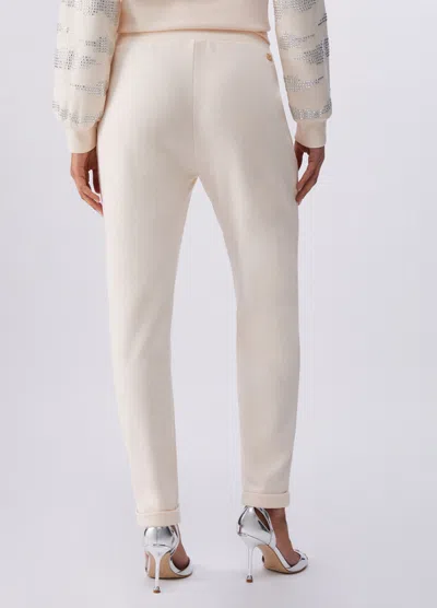 Liu •jo Elasticated Drawstring Trousers In Pink