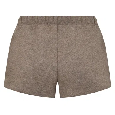 Essentials Logo Drawstring Shorts In Brown