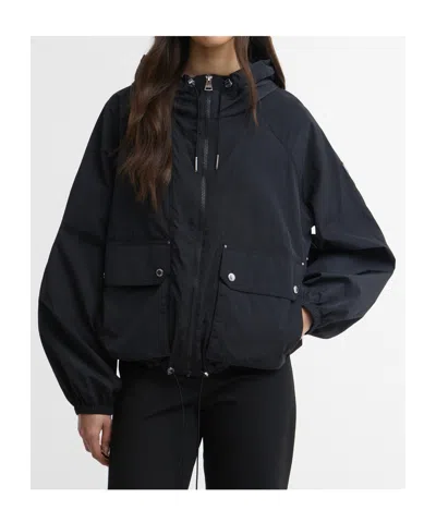 Barbour Rain Anorak Jacket In Black