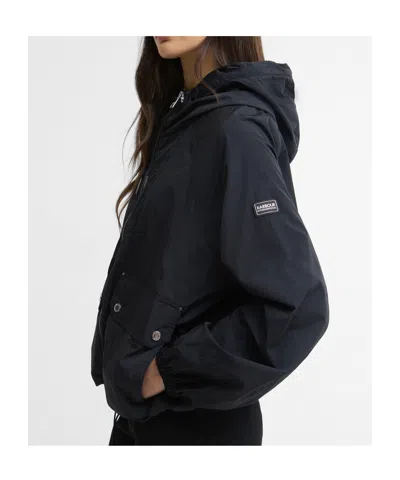 Barbour Rain Anorak Jacket In Black