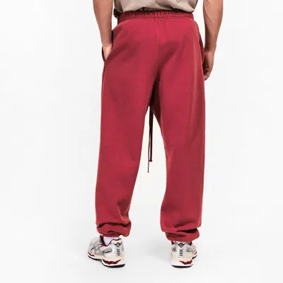 Essentials Logo Drawstring Sweatpants In Red