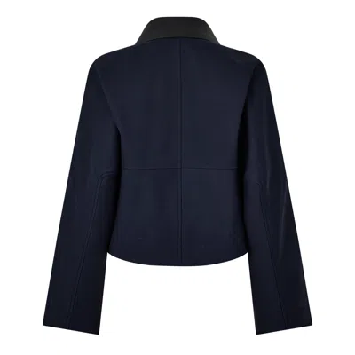 Givenchy Cropped Tailored Jacket In Blue