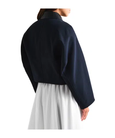 Givenchy Cropped Tailored Jacket In Blue