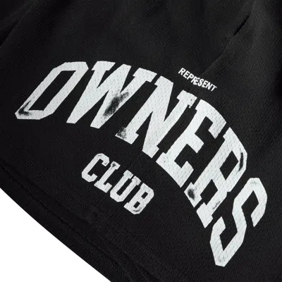 Represent Owners Mesh Short In Black