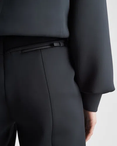 Prada Technical Knit Trousers In Black